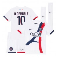 Camisa de time de futebol Paris Saint-Germain Ousmane Dembele #10 Replicas 2º Equipamento Infantil 2024-25 Manga Curta (+ Calças curtas)